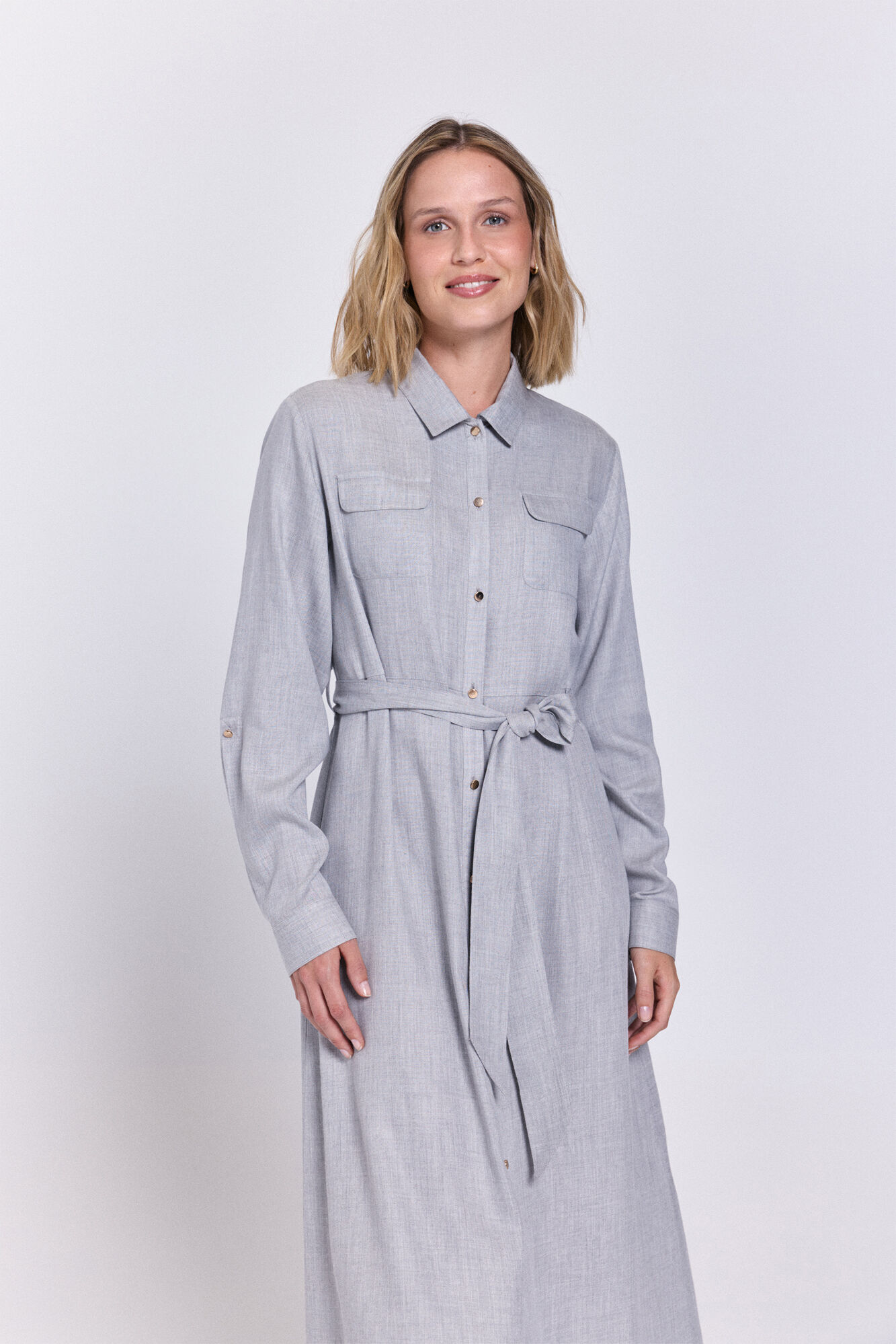 Milano Tejido midi camisero