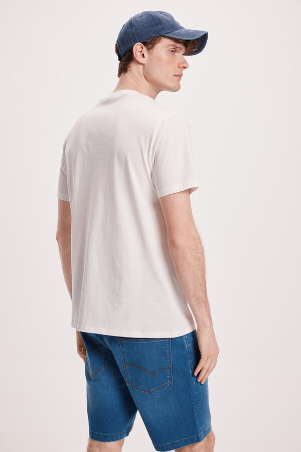 Springfield Camiseta b&aacute;sica com FPS Branco