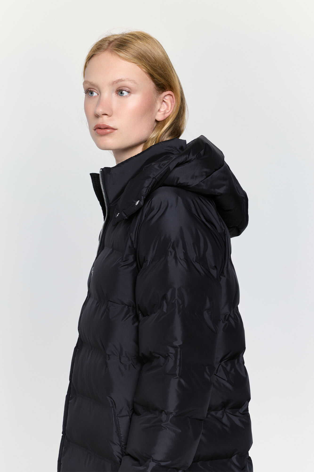 Milano Abrigo largo acolchado capucha