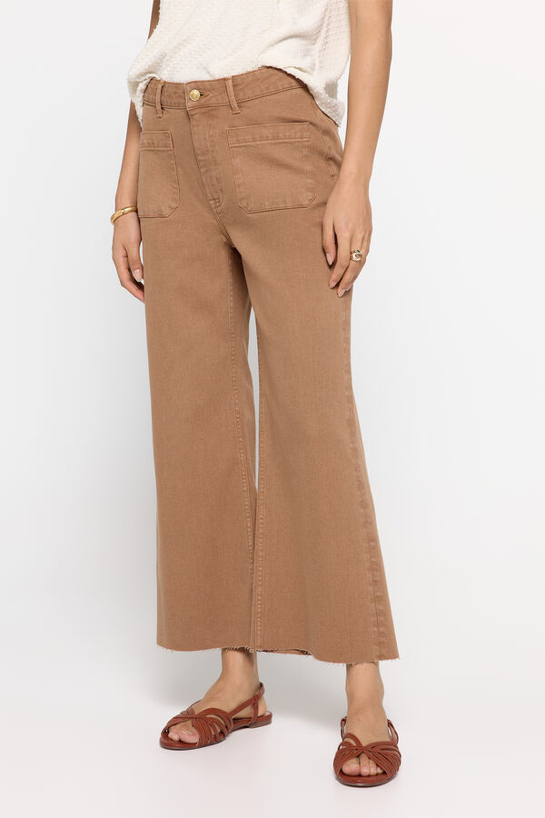 Fifty Outlet Pantalón culotte Marrón Claro