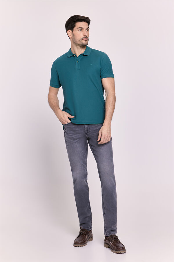 Milano Polo manga curta Azul