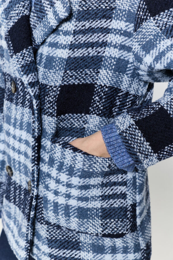 Milano Casaco sobretudo curto Azul claro