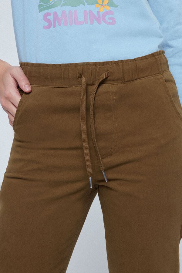 Fifty Outlet Pantalon Chino Goma Verde