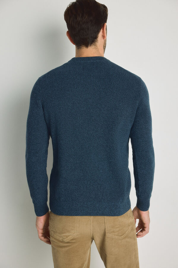 Springfield Jersey cuello caja Azul Oscuro