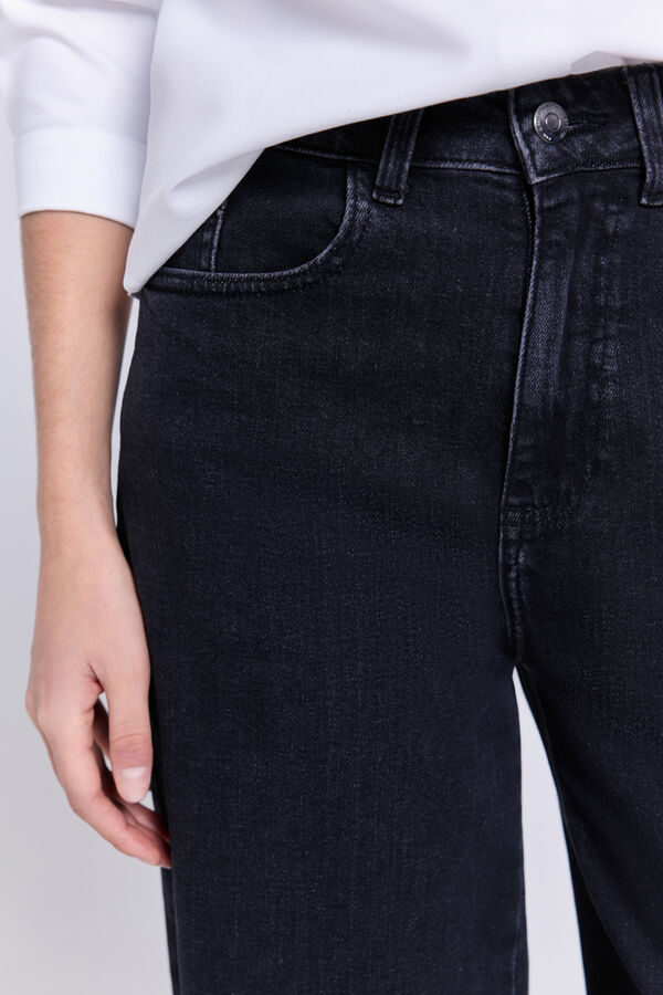 Milano Pantalón denim ancho Gris Oscuro
