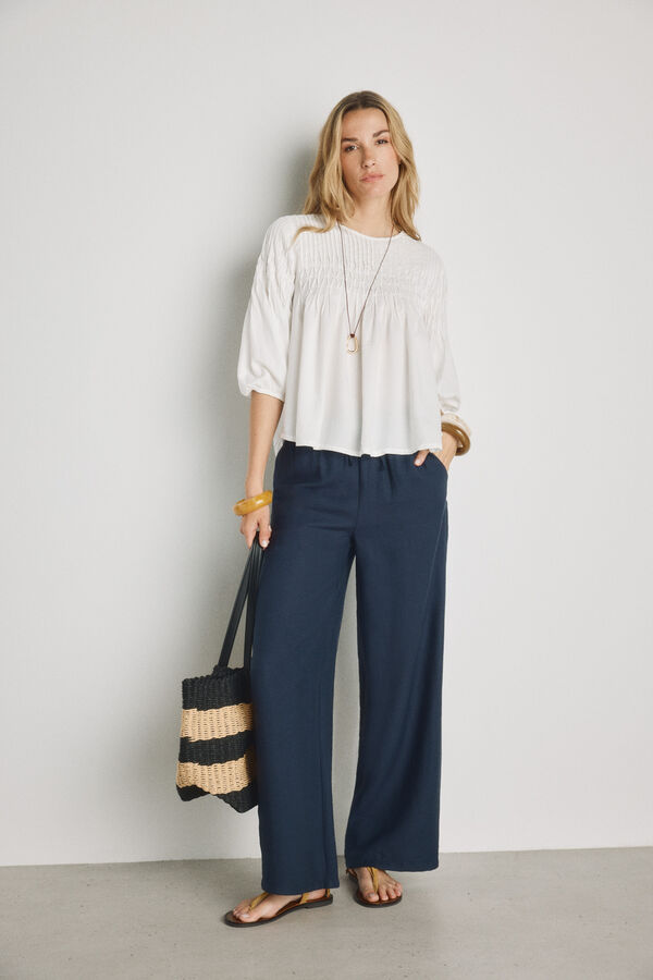 Milano Blusa gola redonda Branco