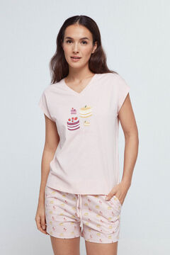 Fifty Outlet Pijama curto tartes Rosa