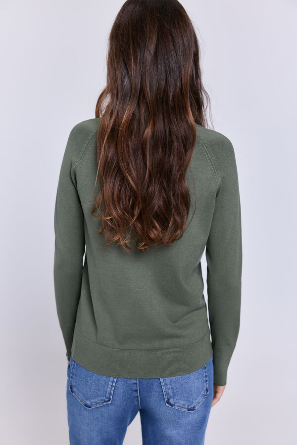 Milano Camisola gola redonda C&aacute;qui escuro