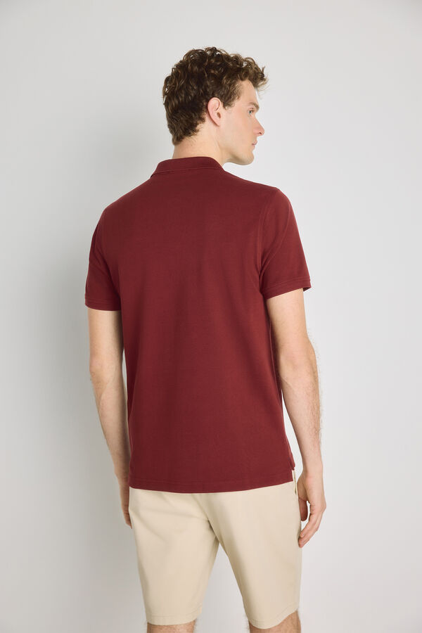 Pedro del Hierro Polo de manga curta Bordeaux