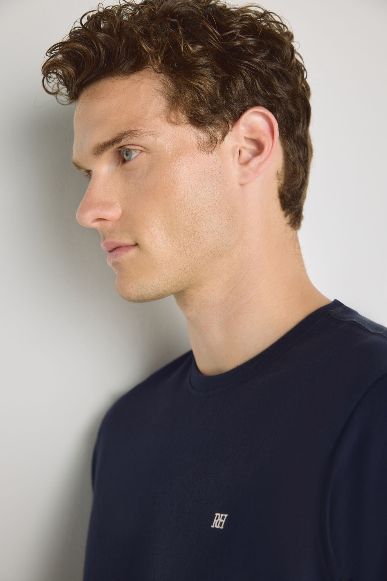 Pedro del Hierro Camiseta b&aacute;sica con logo bordado