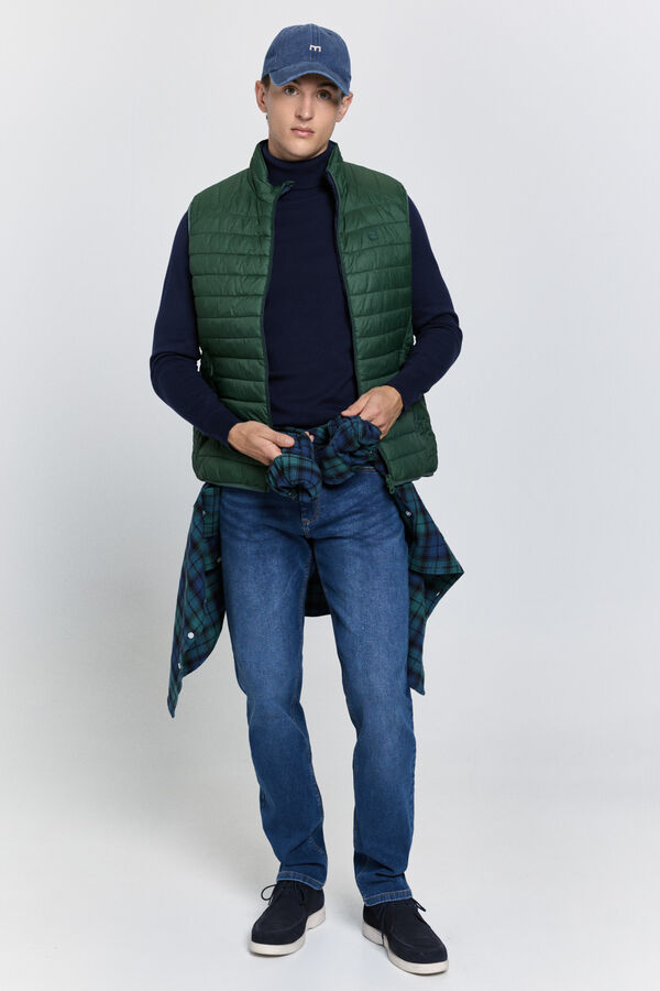 Milano Colete acolchoado reversível Verde