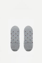 Milano pack pinkies  com estampado mini veleiros. Cinza medio