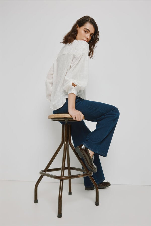 Milano Blusa bordada Marfim