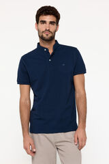 Fifty Outlet Polo piqué gola mao Marinho