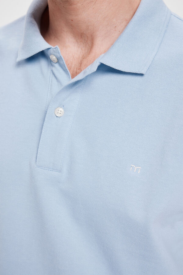 Milano Polo B&aacute;sico Piqu&eacute;&nbsp; Azul