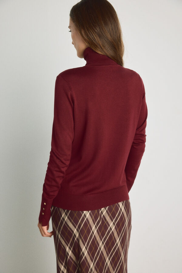 Milano Jersey cuello cisne Granate