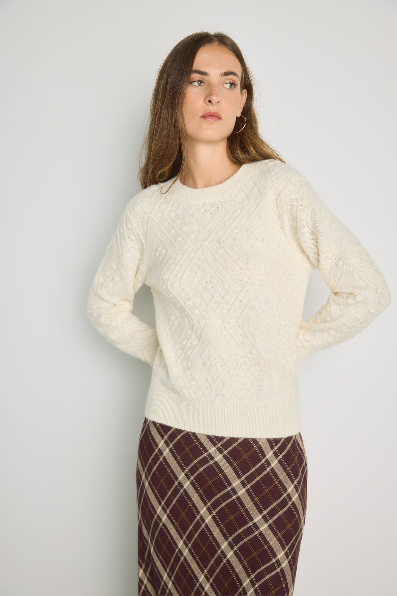 Milano Camisola gola redonda com estrutura
