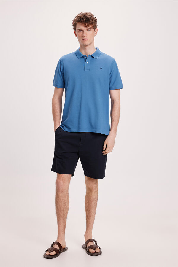 Pedro del Hierro Polo B&aacute;sico PDH Azul