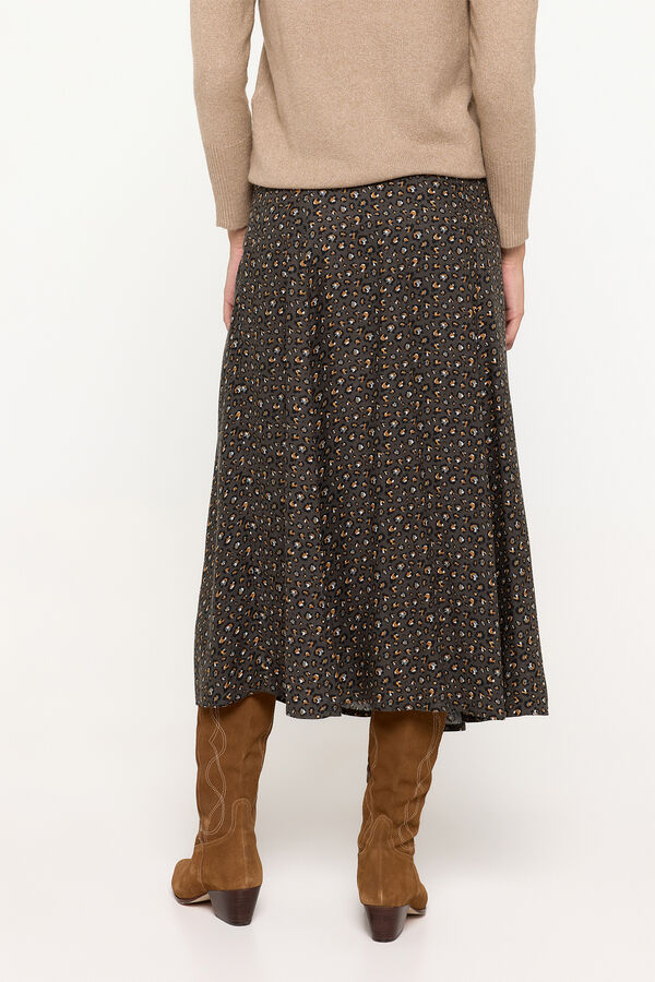 Milano Falda midi vuelo Beige/Claro