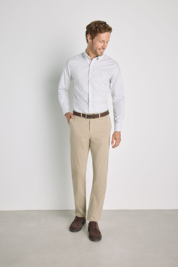 Pedro del Hierro Pantal&oacute;n chino regular fit Beige