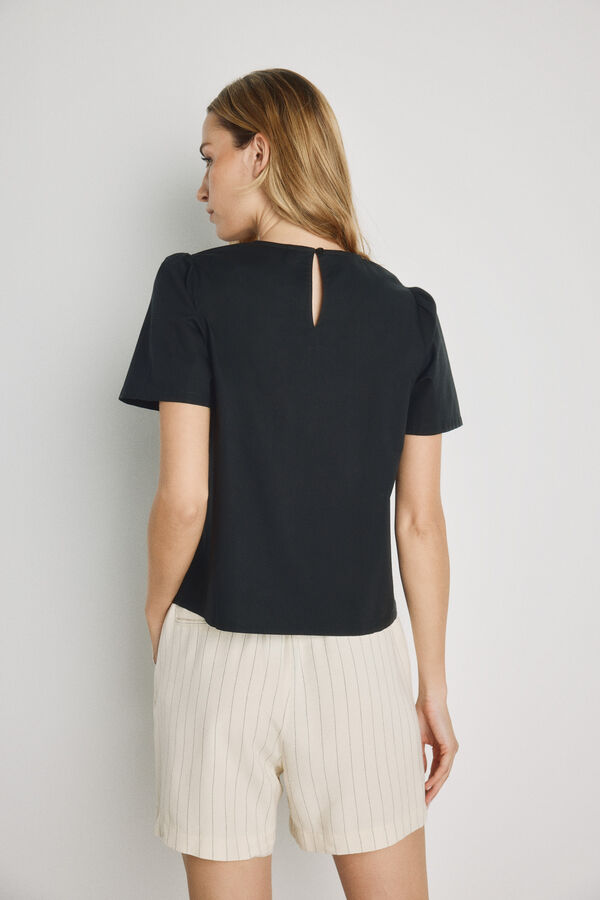 Milano Blusa de manga curta Preto