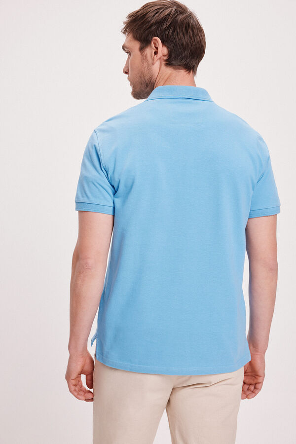 Milano Polo B&aacute;sico Piqu&eacute;&nbsp; Azul