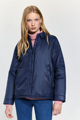 Milano Abrigo acolchado con cuello Navy