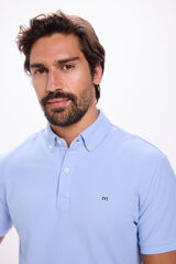 Milano Camisa polo Oxford com bot&otilde;es Azul