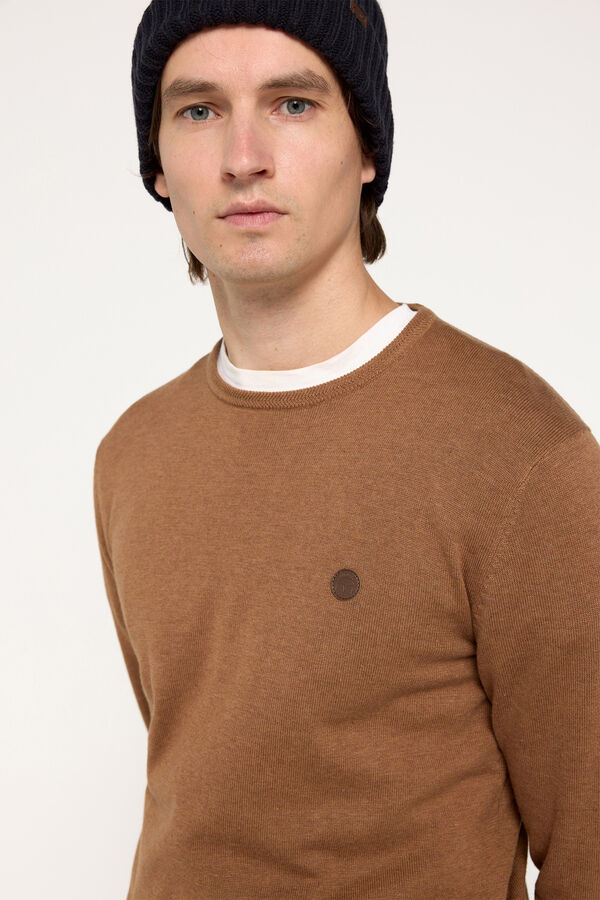 Milano Camisola com gola caixa redonda Púrpura