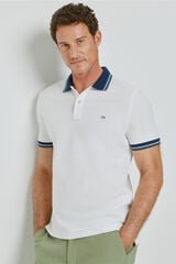 Milano Polo de manga curta Branco