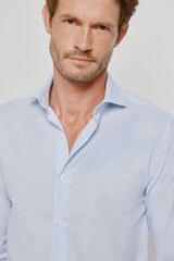 Milano Camisa cuadros manga larga Azul Claro