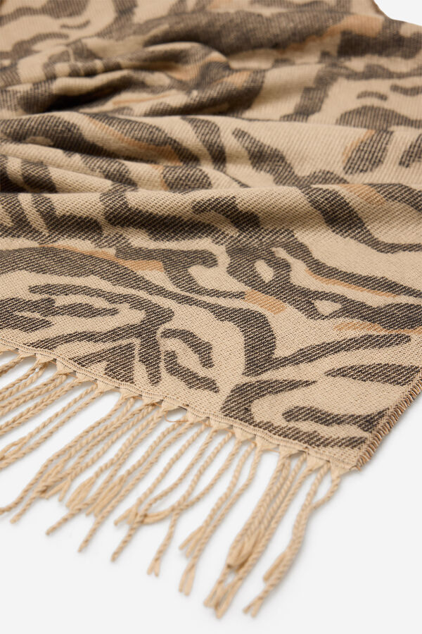 Milano Bufanda estampado leopardo natural