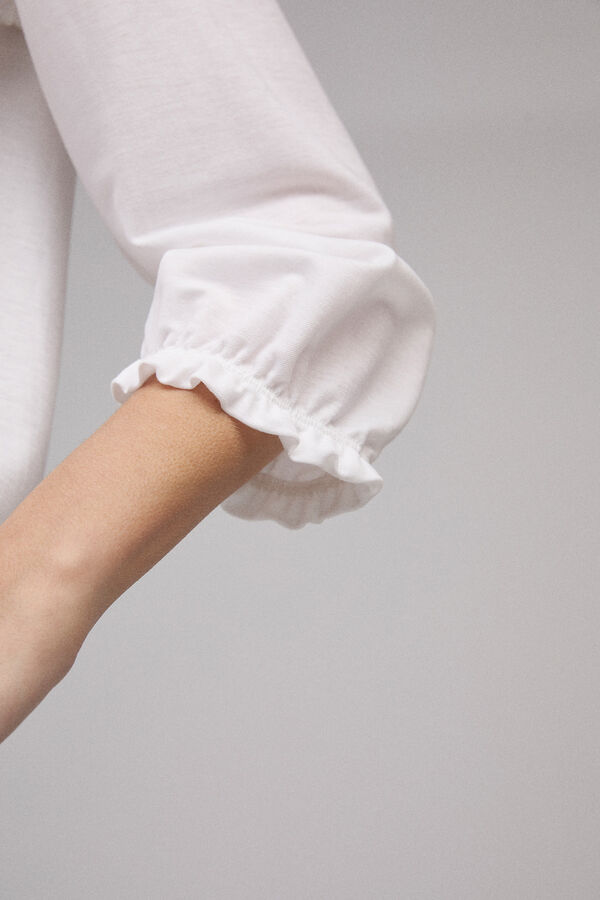 Milano Camisa fluida. Marfil