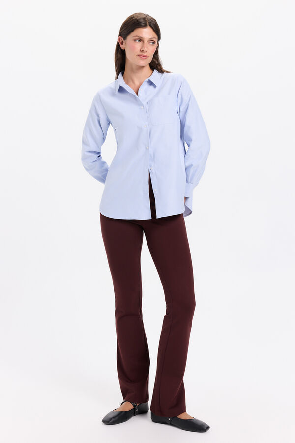 Milano Pantalón elastico acampanado Vino