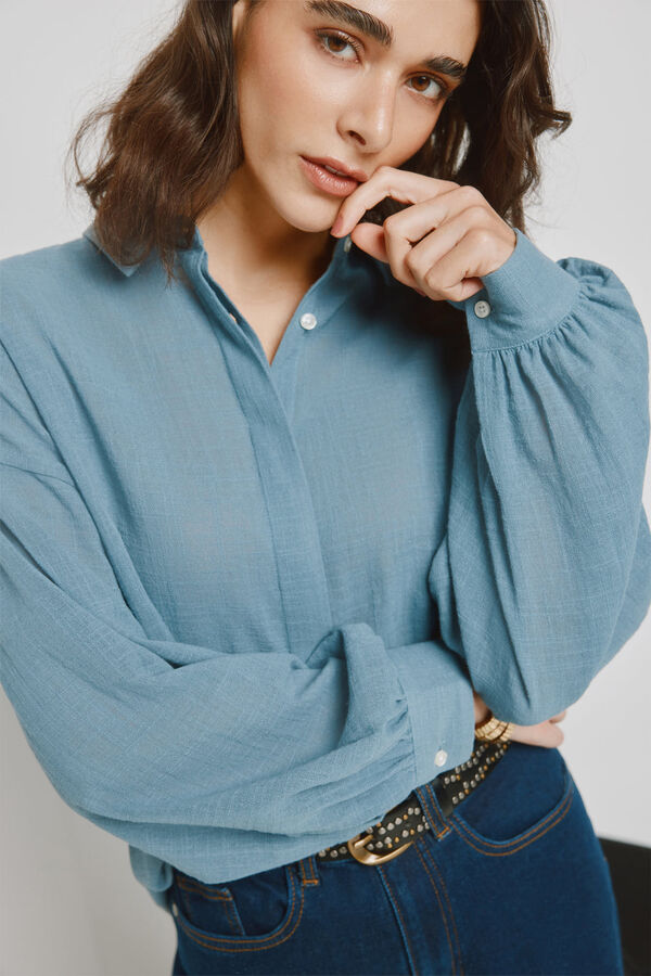 Milano Blusa lisa Azul