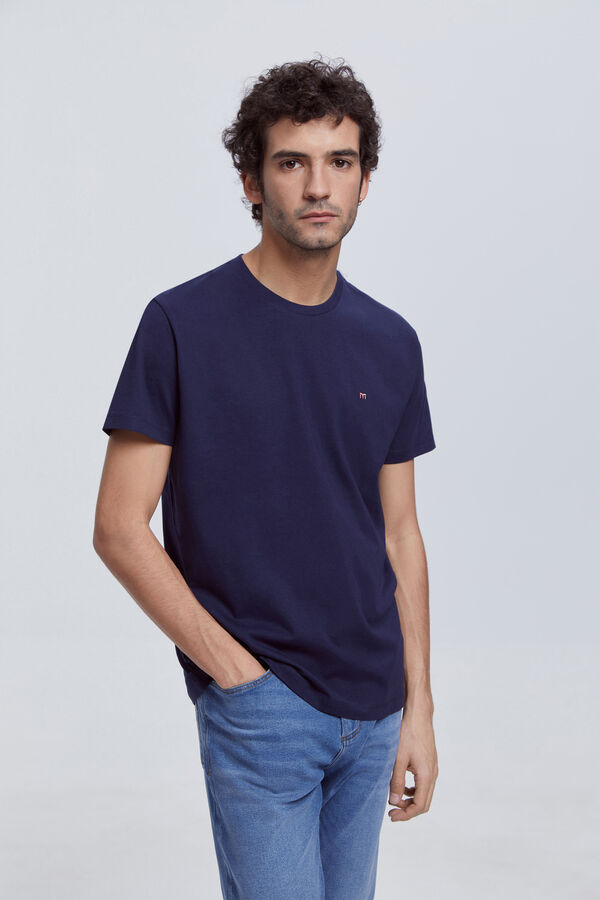 Milano Camiseta basica 100% algod&oacute;n BCI Navy