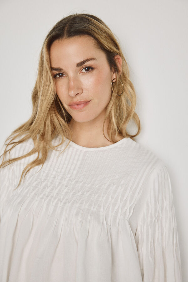 Milano Blusa gola redonda Branco
