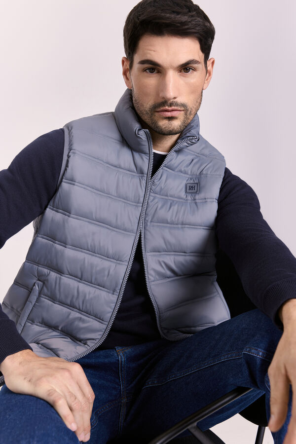 Pedro del Hierro Colete acolchoado ultralight Cinza medio