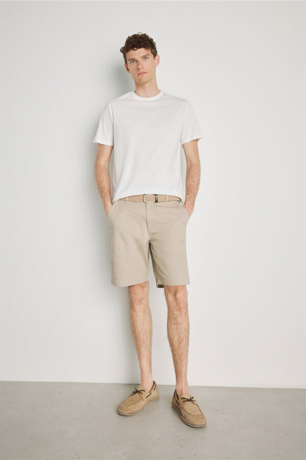 Milano T-shirt b&aacute;sica Branco