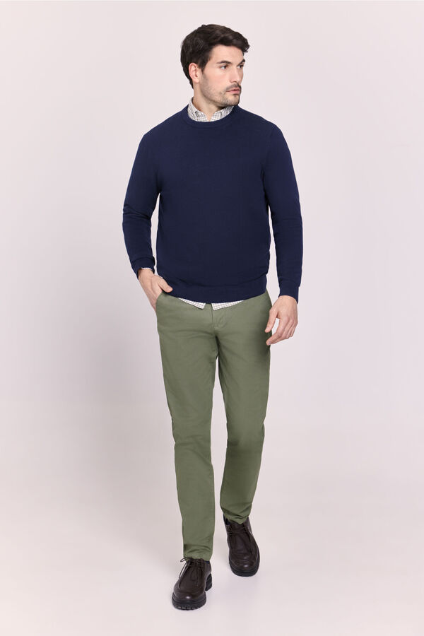 Milano Jersey cuello caja Navy