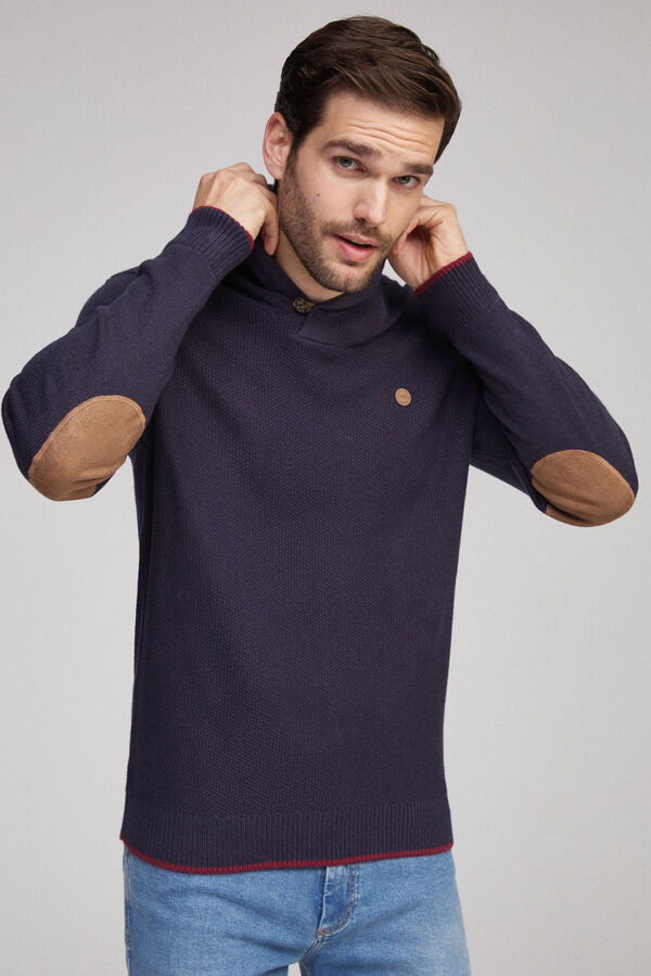 Fifty Outlet Jersey cuello smoking Navy