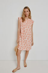 Milano Vestido corto estampado Coral