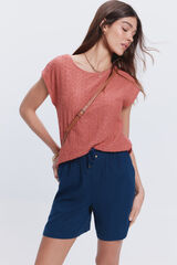 Milano T-shirt bimat&eacute;ria Laranja