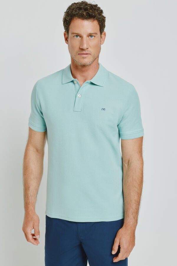 Milano Polo manga curta Azul