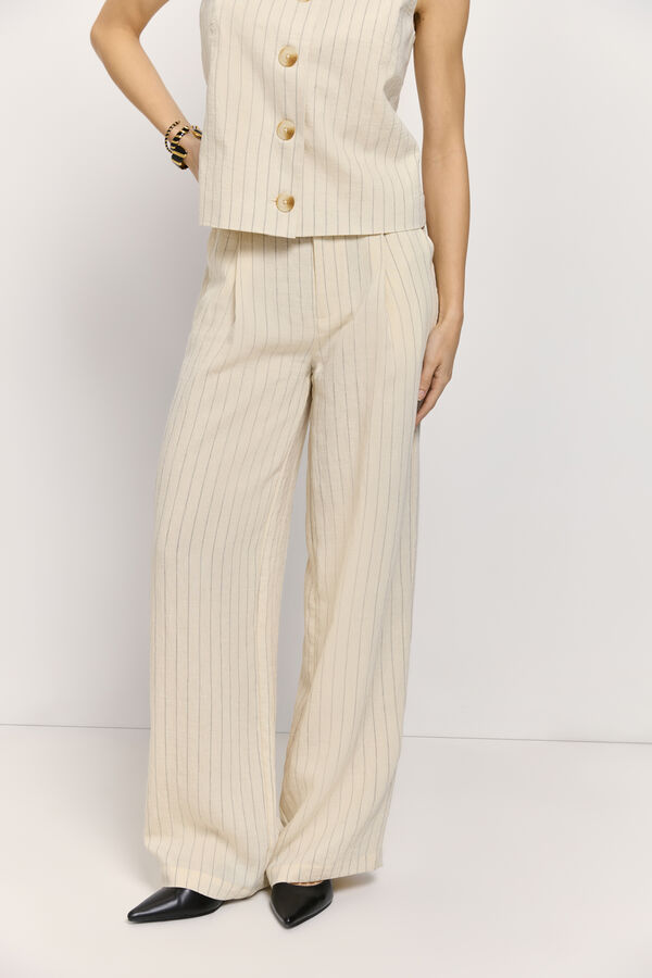 Milano Pantal&oacute;n sastrero Beige