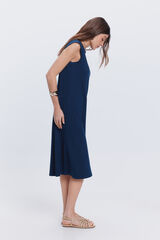 Milano Vestido longo circular Azul