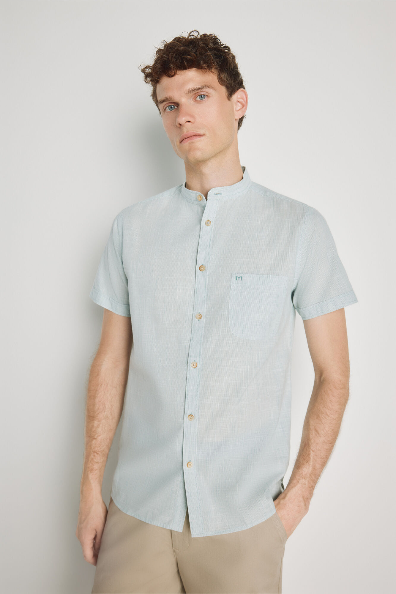Milano Camisa rayas manga corta