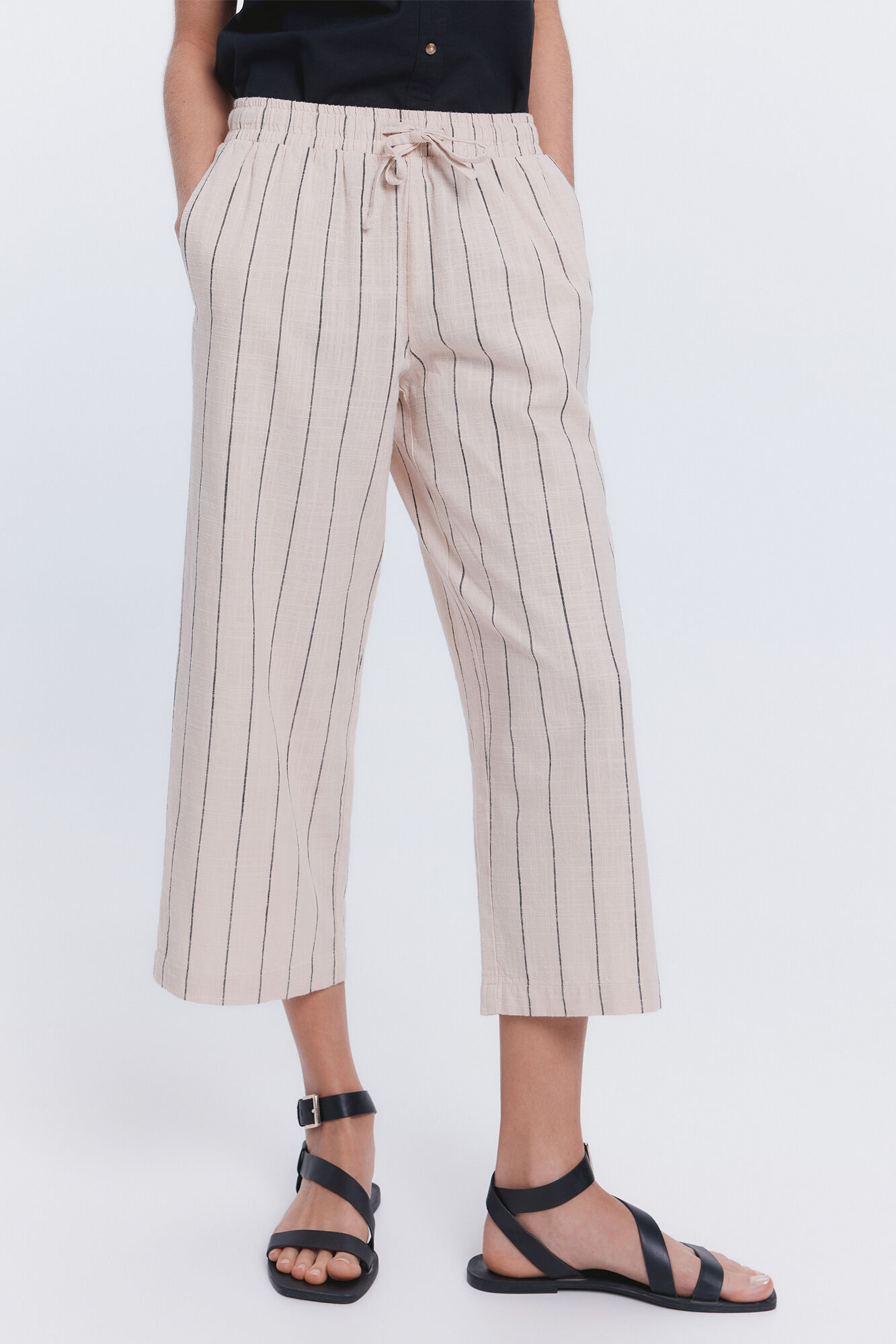 Milano Pantal&oacute;n tobillero lino