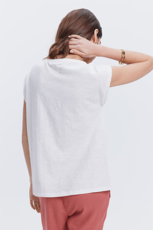 Milano T-shirt bimat&eacute;ria Branco