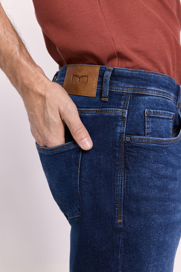 Milano Calça jeans slim fit Azul